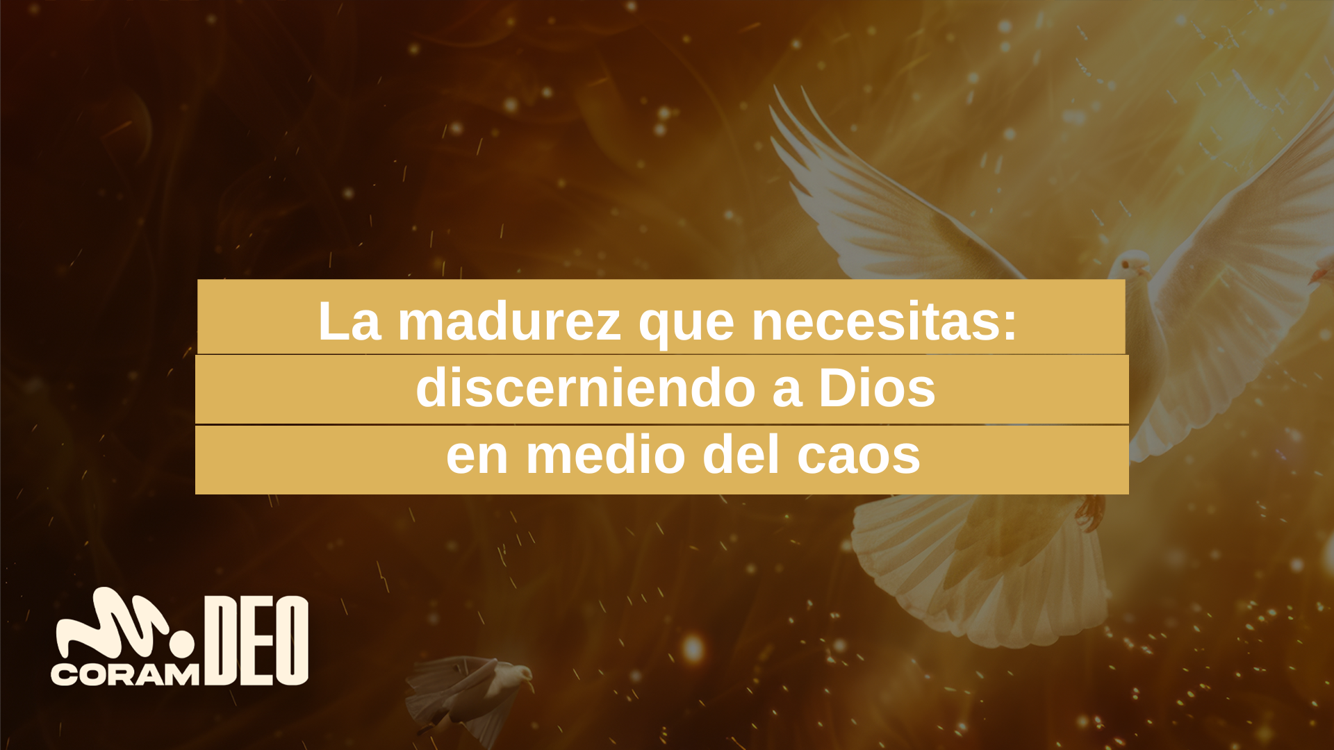 La madurez que necesitas: discerniendo a Dios en medio del caos